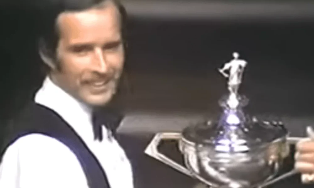 John Spencer during the 1976/77 snooker season
