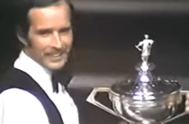 John Spencer during the 1976/77 snooker season