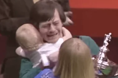 Alex Higgins during the 1981/82 snooker season