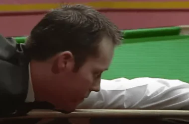 John Higgins during the 1997/98 snooker season