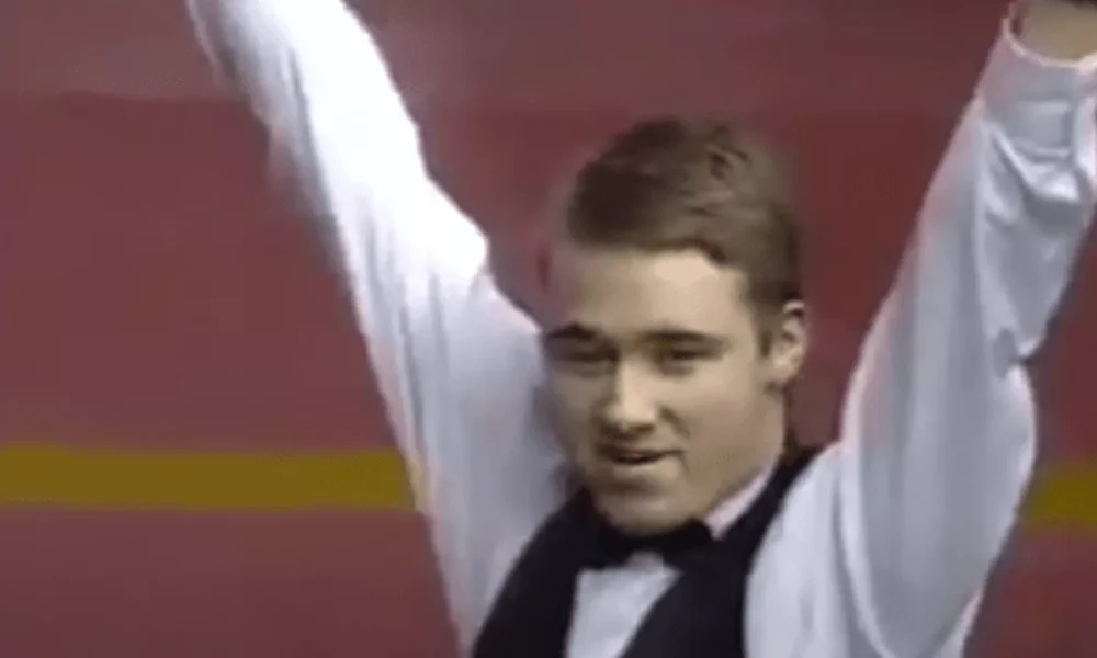 Stephen Hendry during the 1995/96 snooker season