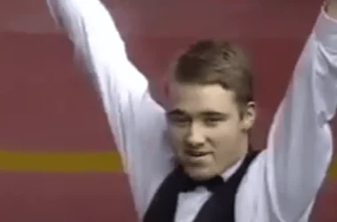 Stephen Hendry during the 1995/96 snooker season