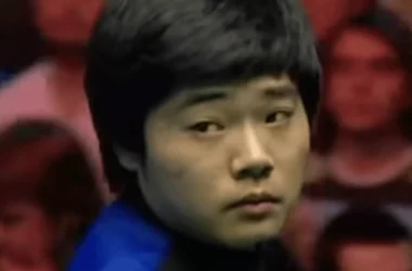 Ding Junhui during the 2004/05 snooker season