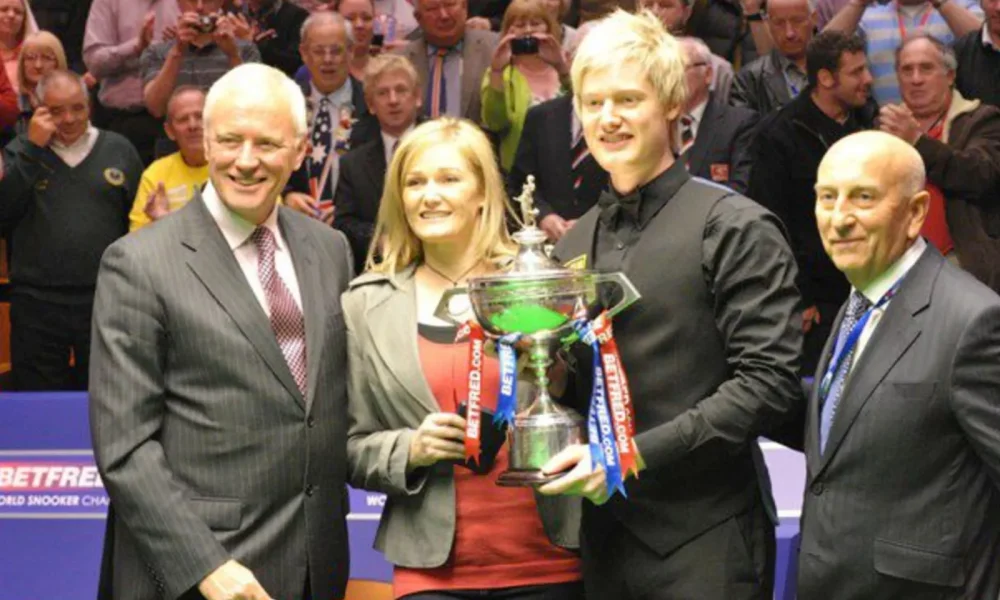 Neil Robertson during the 2009/10 snooker season