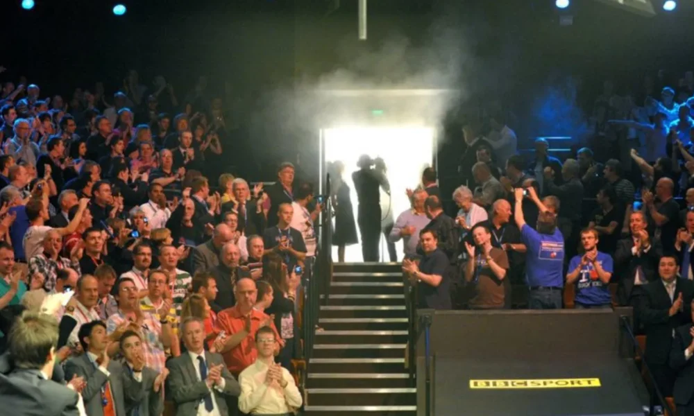 The Crucible Theatre during the 2010/11 snooker season