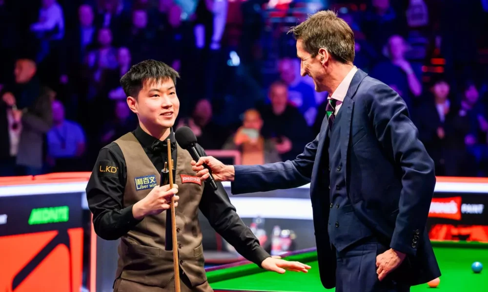 Zhao Xintong is one of five Chinese players in the Masters draw