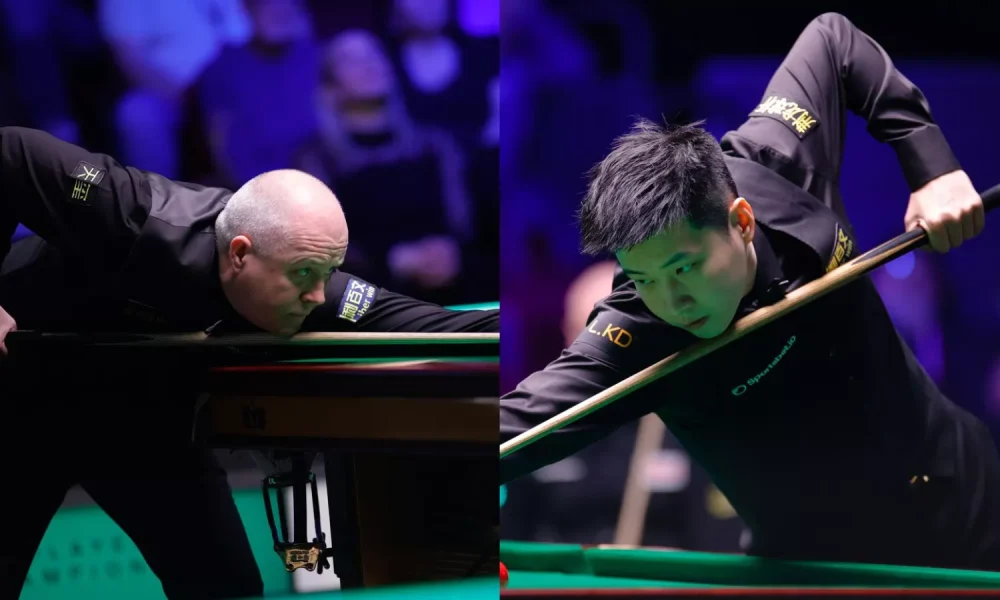 John Higgins and Zhao Xintong into the 2026 Players Championship final