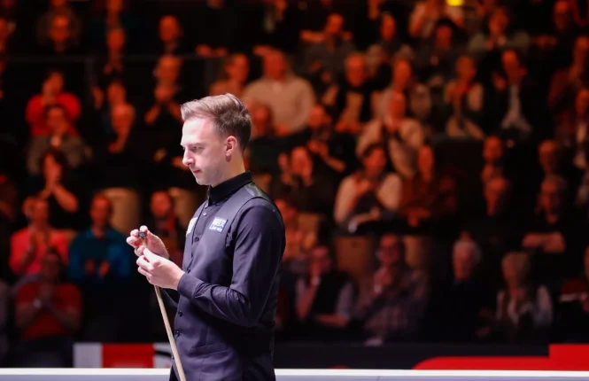 Judd Trump in the 2026 German Masters final
