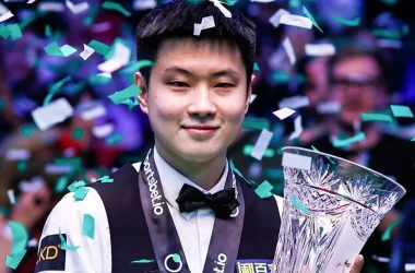 Players Championship winner Zhao Xintong is up to number five in the snooker rankings standings