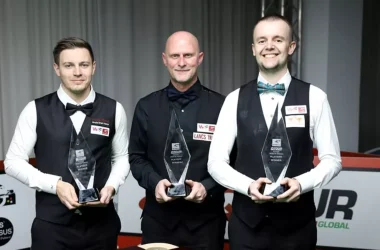 Ashley Carty, Craig Steadman, and Ashley Hugill were the 2026 Q Tour Global Play-Off winners.