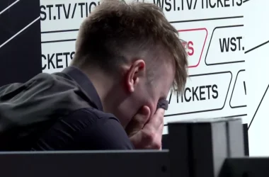 Antoni Kowalski is in tears after qualifying for the 2026 World Snooker Championship