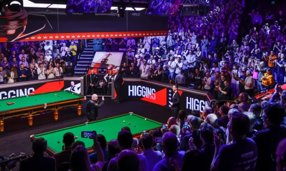 The Crucible Theatre during the 2026 World Snooker Championship