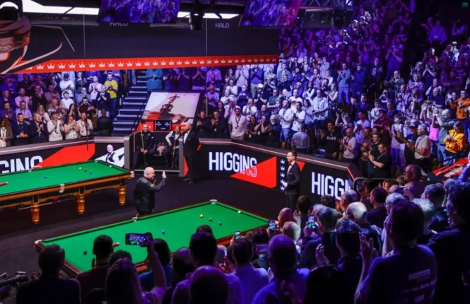 The Crucible Theatre during the 2026 World Snooker Championship