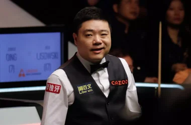 Ding Junhui at the World Snooker Championship