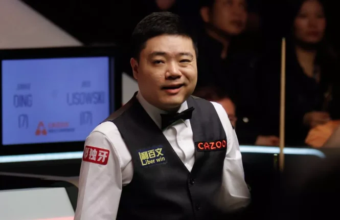 Ding Junhui at the World Snooker Championship