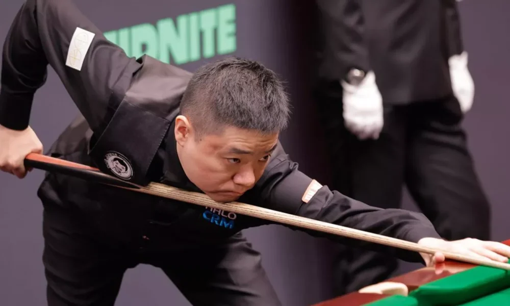 Ding Junhui will next play Zhao Xintong in the World Snooker Championship