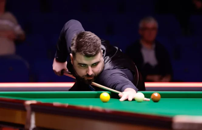Jamie Clarke at the 2026 World Snooker Championship qualifiers