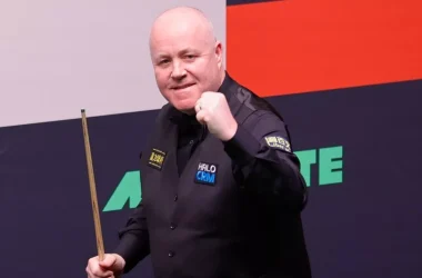 John Higgins is through to the World Snooker Championship semi-finals
