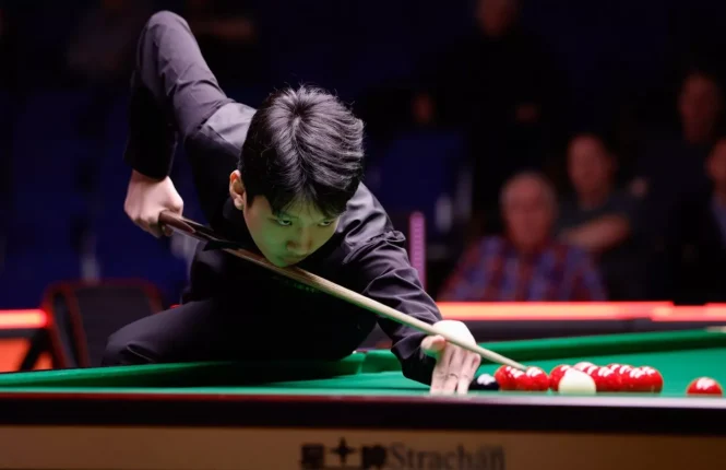 Lan Yuhao at the 2026 World Snooker Championship qualifiers