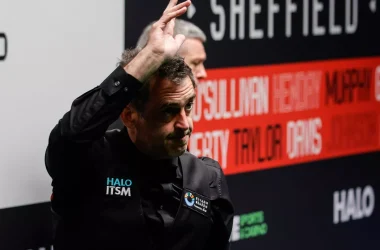 Ronnie O'Sullivan at the World Snooker Championship