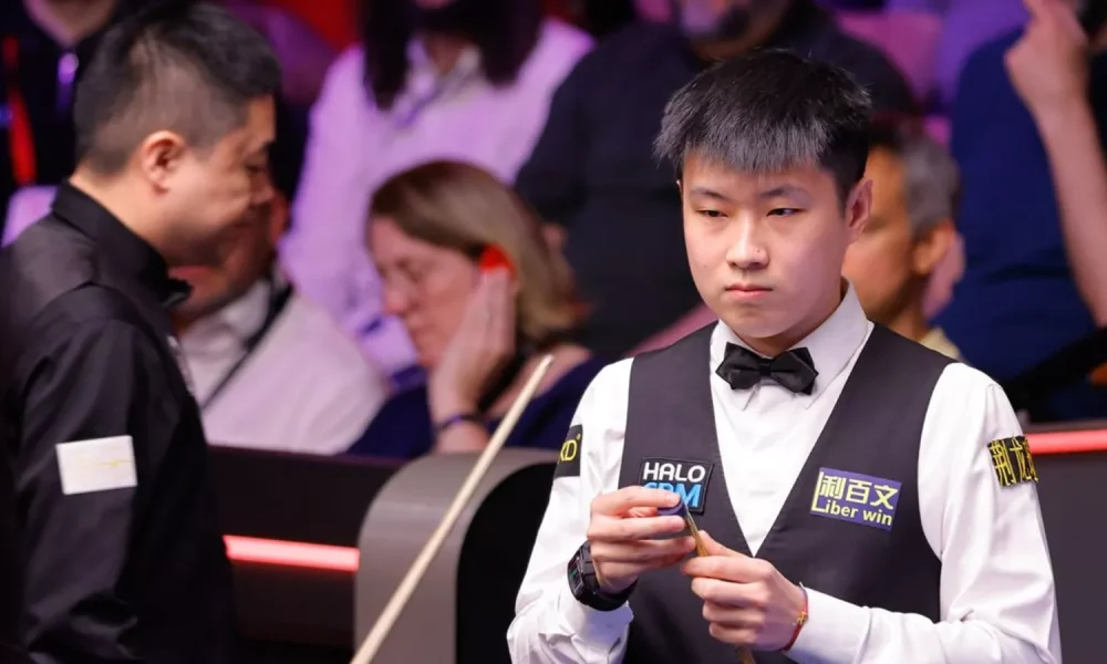 Zhao Xintong beat Ding Junhui in the 2026 World Snooker Championship