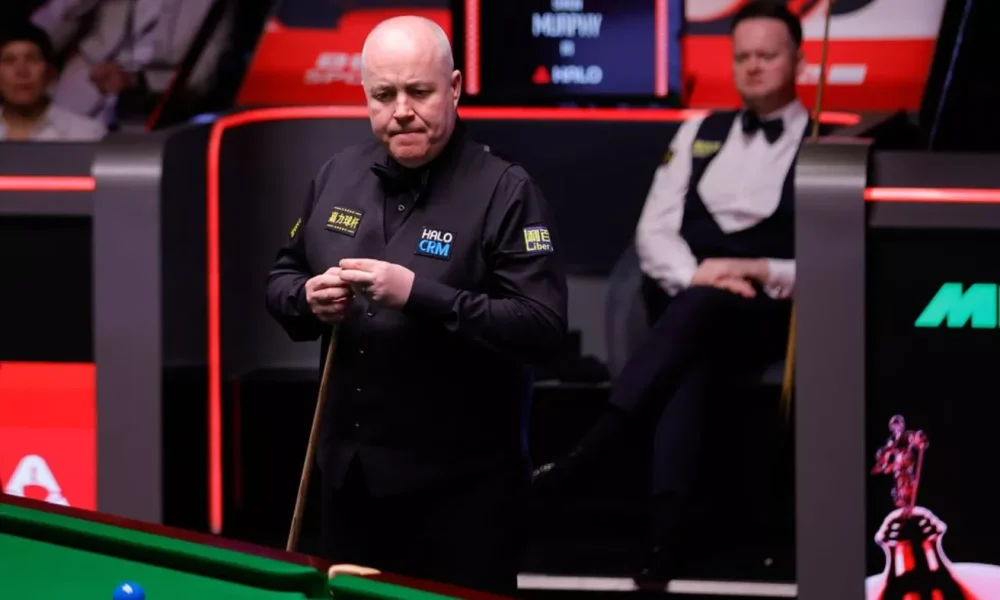 John Higgins and Shaun Murphy in the 2026 Crucible semi-finals