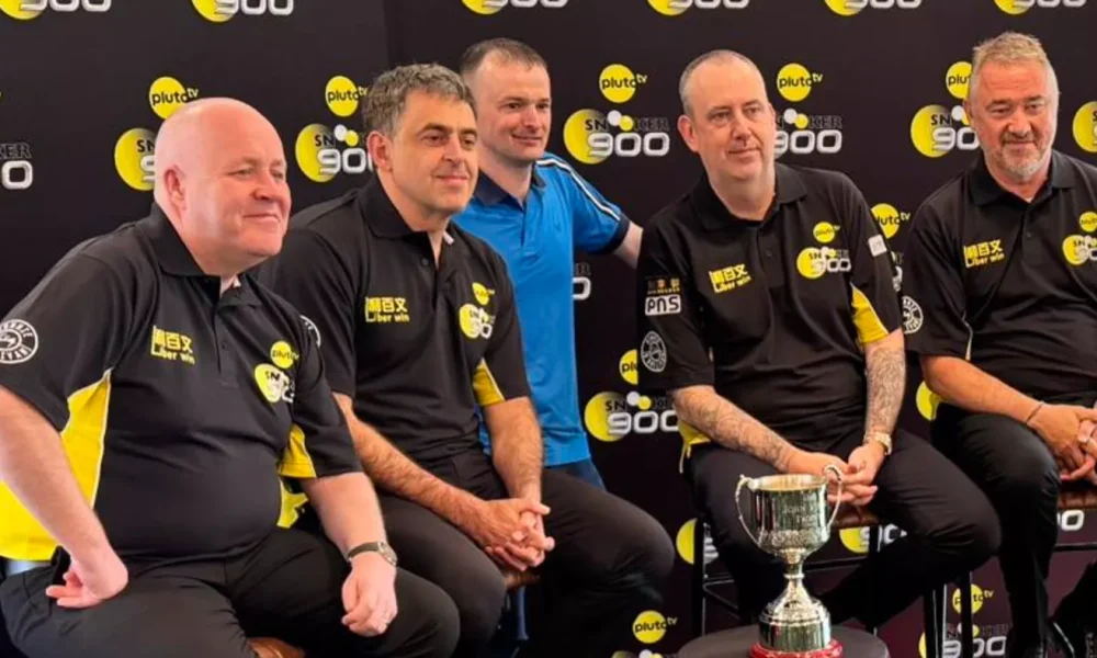 Higgins, O'Sullivan, Williams, and Hendry at the John Virgo Trophy