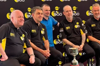 Higgins, O'Sullivan, Williams, and Hendry at the John Virgo Trophy