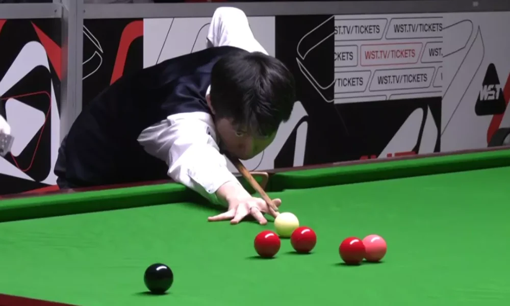 Chang Bingyu made a 147 break in the Shenzhen Open qualifiers