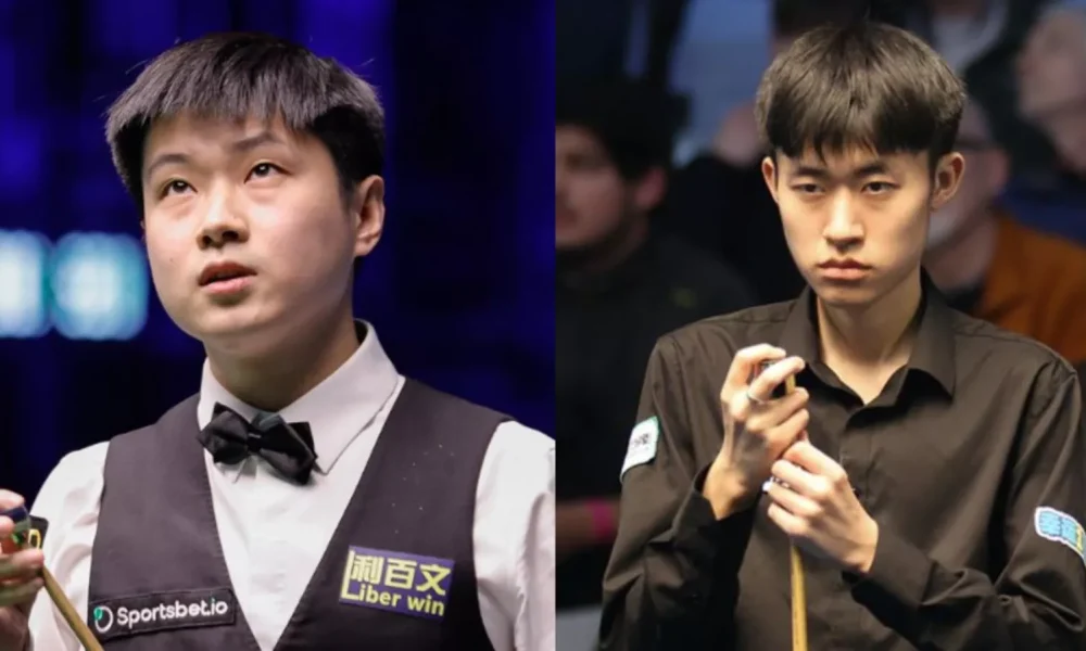 Zhao Xintong plays Chang Bingyu in the 2026 Wuhan Open final