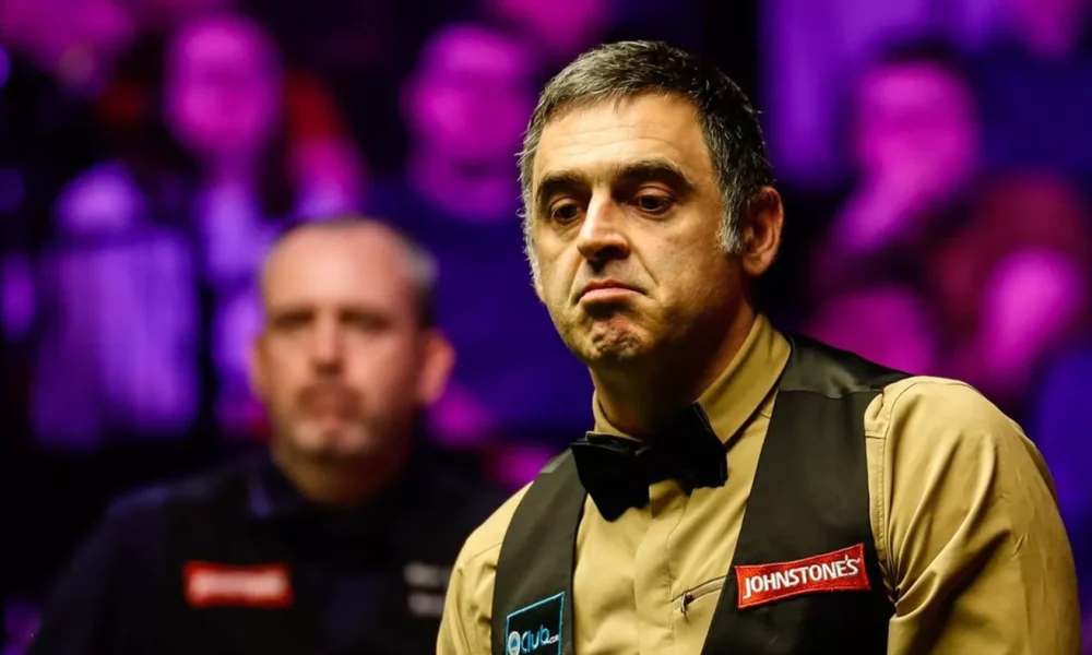 Mark Williams and Ronnie O'Sullivan at the 2024 Tour Championship final