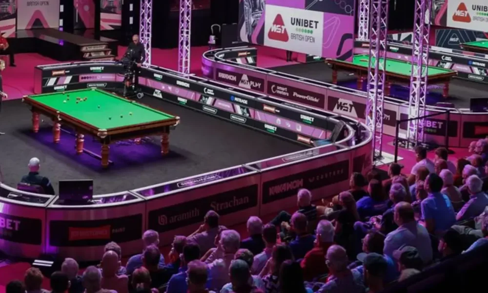 The Centaur in Cheltenham stages the British Open snooker event