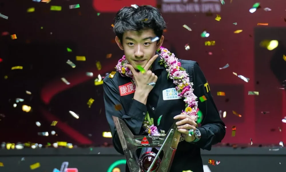 Wu Yize is the new world number two after winning the Shenzhen Open